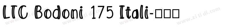 LTC Bodoni 175 Itali字体转换